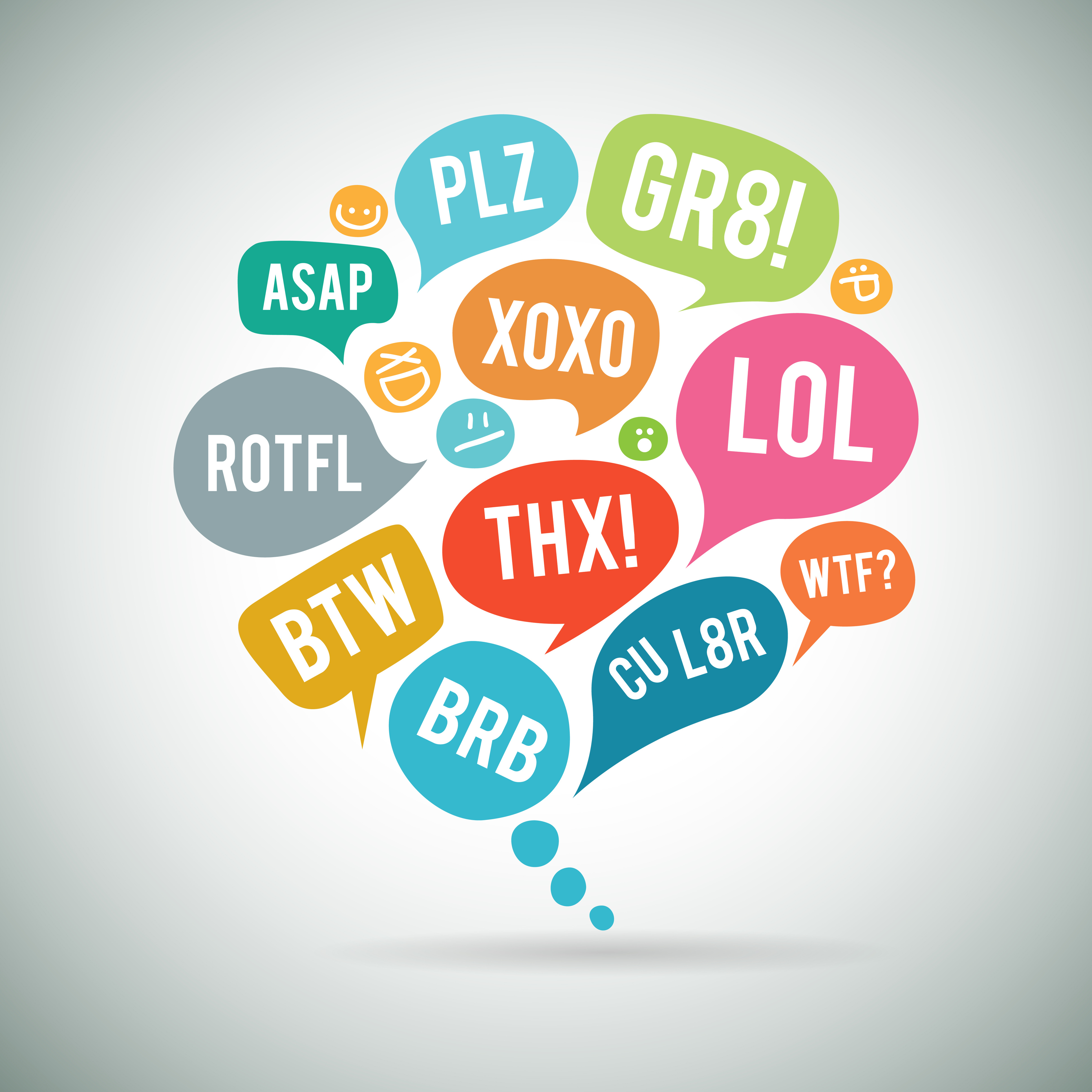 English Slang - Text messaging: LOL WTF BRB and more! 